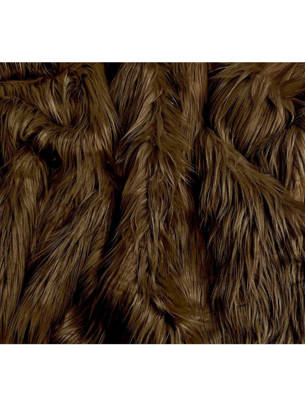 Soft Shaggy Faux Fur Fabric 60" Wide | Plush Long Pile Craft Material for DIY